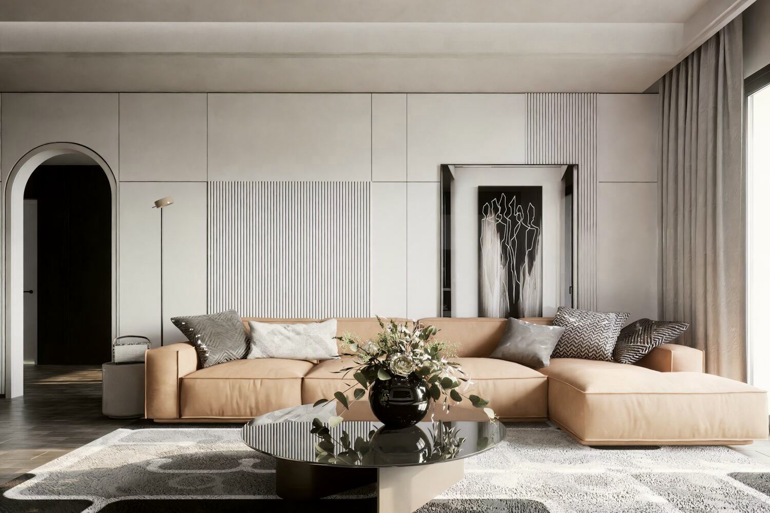 Living room of a Downtown Dubai residence